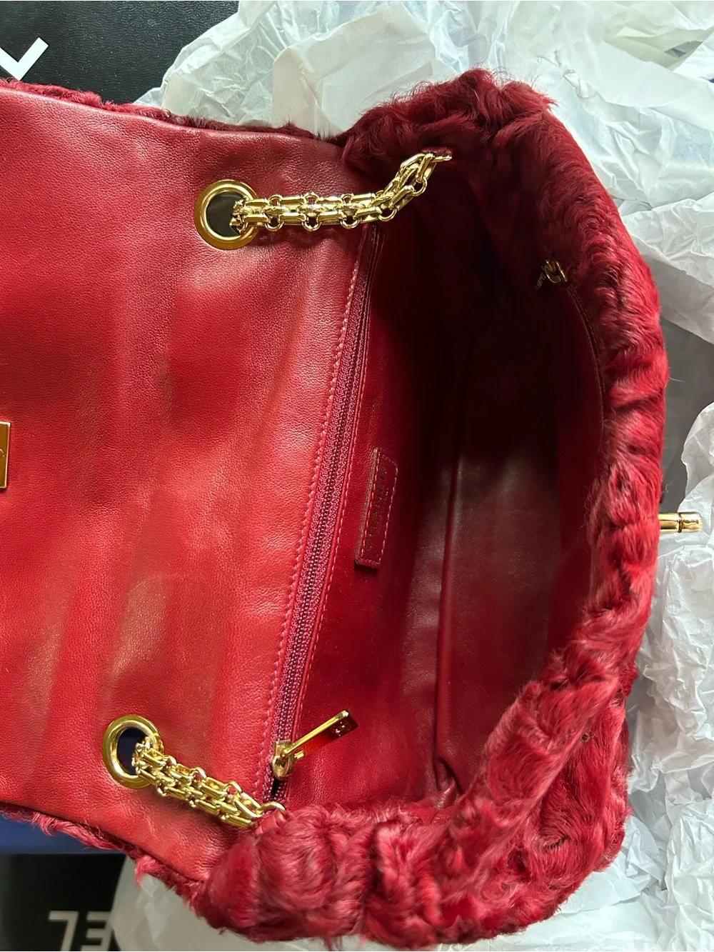 Rare Vintage Chanel Broadtail Mini Bag New